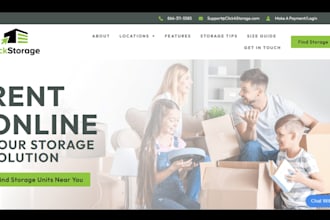 design self storage website self utilities website unit storage facility website