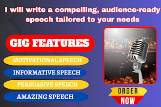 write an amazing persuasive informative motivational speech