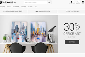 design wall art shopify store wall art website print on demand website