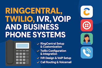 setup ringcentral, IVR call routing, twilio, voip phone system