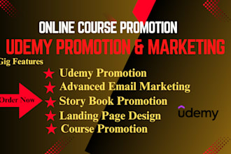 do online course promotion, udemy course promotion, book marketing