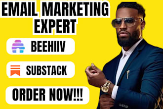 setup substack page beehiiv ai newsletter landing page email template campaign