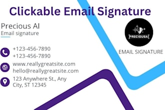 design clickable html email signature animated email signature for gmail outlook