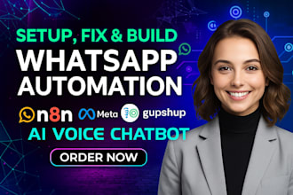 setup fix whatsapp automation n8n meta 360dialog gupshup ai voice chatbot zoko