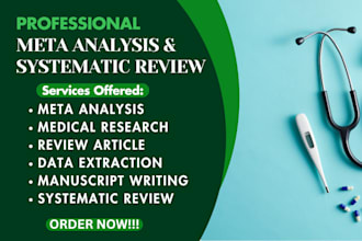 do systematic review, meta analysis and medical research