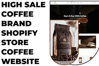 design coffee brand shopify store coffee store beverages store coffee website