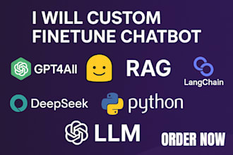 custom finetune chatbot llm bert langchain app ai ragbot deepseek python gpt4all