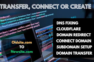 create, connect subdomain or transfer domain to squarespace, wix, gohighlevel