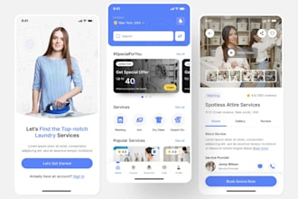 create laundry app, home service app, handyman app, dry cleaning app, uber app