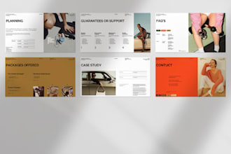 design presentations, proposal, sales pitch decks, annual report company profile