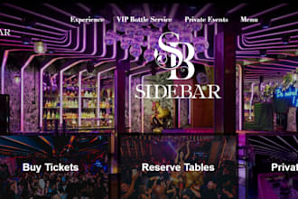 design night club website concert party and bar website dj website night life