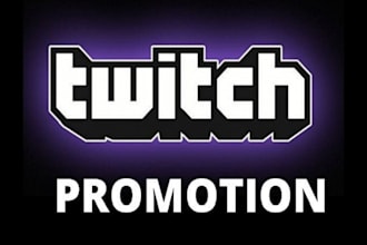 do organic twitch channel promotion to gain followers and live viewers