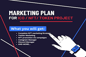 create a marketing plan for your ico, crypto, nft, blockchain or web3 project
