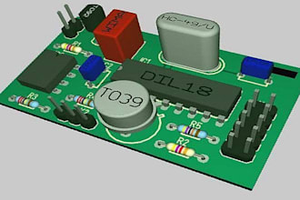 design pcb board, circuit, schematic, simulation, rapid prototyping on kicad