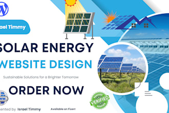 develop SEO optimized solar energy business website