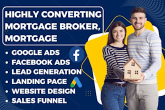 generate mortgage leads mortgage broker landing page mortgage website