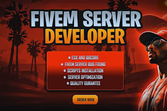 fix or create a perfect fivem esx or qbcore server for you