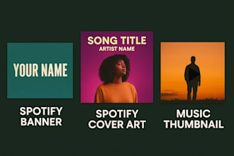 design professional spotify banner