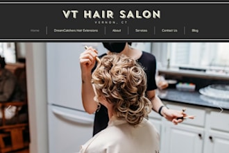 design beauty website salon website skincare cosmetics website spa website