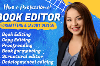 professionally edit and proofread fiction novel non fiction book editor ebook