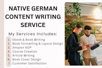 write your ebook or content as a ghostwriter in german