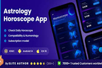 build astrology app, astro talk app, horoscope app, tarot app, numerology app