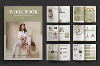 design workbook in canva, workbook canva ebook formatting, editable ebook design