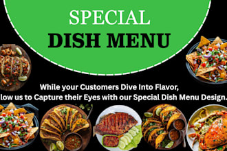 design sea food fast food drink menu digital menu chalkboard menu