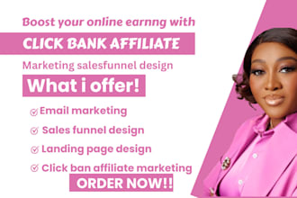 build autopilot clickbank affiliate marketing sales funnel and landing page