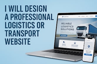 design a professional logistics or transport website