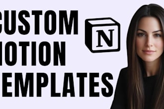 create a custom notion dashboard, planner, or template setup