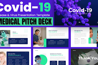 design medical powerpoint presentation medical pitch deck google slides redesign