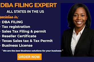 file your dba and help with llc, ein, itin, and boi reports