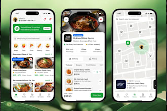 build  a easy to use food delivery app like ubereat, doordash