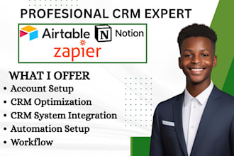 do airtable notion template zapier zaps automation crm api integration webhook
