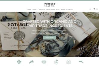 design profitable soap shopify store shampoo website bath store bodycare website