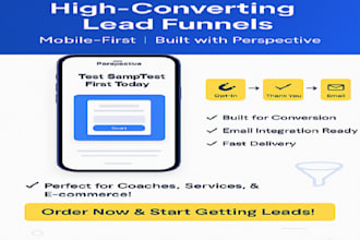 build a high converting perspective lead generation funnel for you