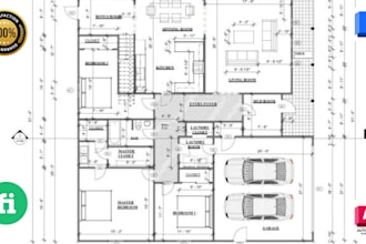 design 2d floor plan, foundation plan, framing plan