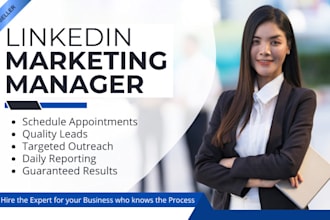 be your linkedin b2b sales and marketing manager