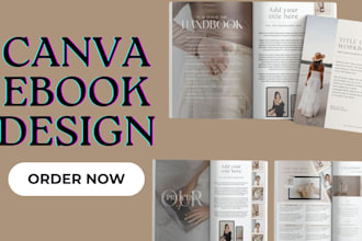 design editable canva ebook, workbook, worksheet lead magnet and PDF in 24 hours