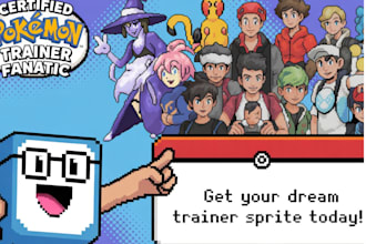 make pokemon trainer sprites in pixel art