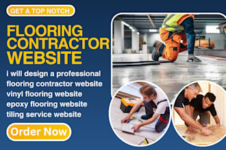 design a professional flooring contractor website vinyl flooring website