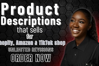 write GEO optimized ai product descriptions for amazon, shopify, tiktok shop