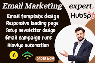 email campaigns template klaviyo flow automation mailchimp newsletters marketing