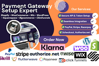 setup shopify razorpay authorizenet square payment gateway wordpress squarespace