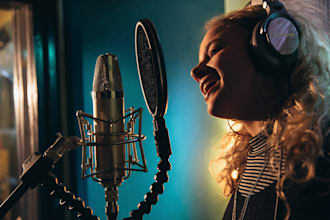 be your female singer songwriter for custom song love, birthday song in french