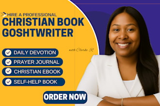 ghostwrite christian novel daily devotional memoir self help book cover design
