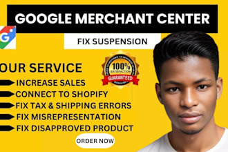 fix google merchant center suspension and misrepresentation