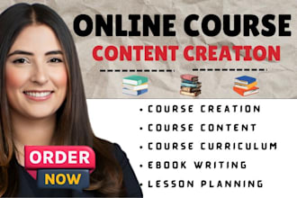 create online course creation content ebook writing course curriculum website