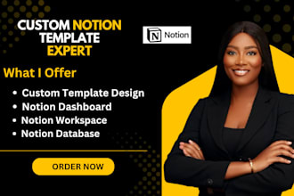 build custom notion template notion dashboard notion pages notion workspace